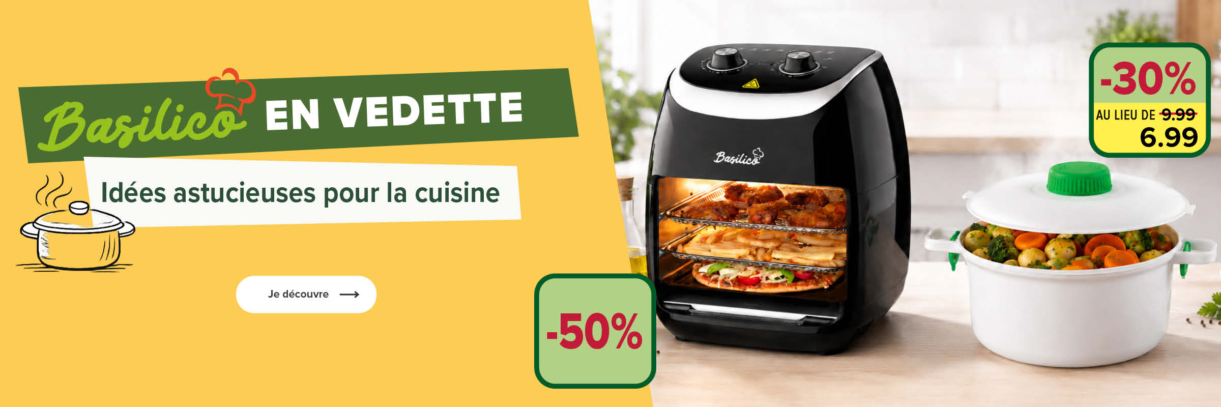 Notre marque Basilico : Idées astucieuses pour la cuisine