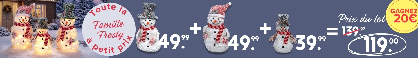 Toute la famille Frosty à petit prix