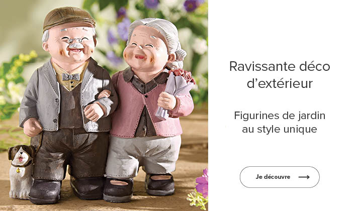 Figurines de jardin au style unique