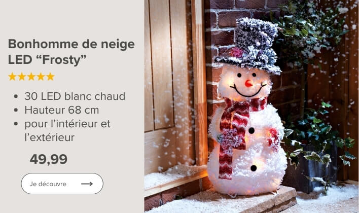 Bonhomme de neige LED Frosty