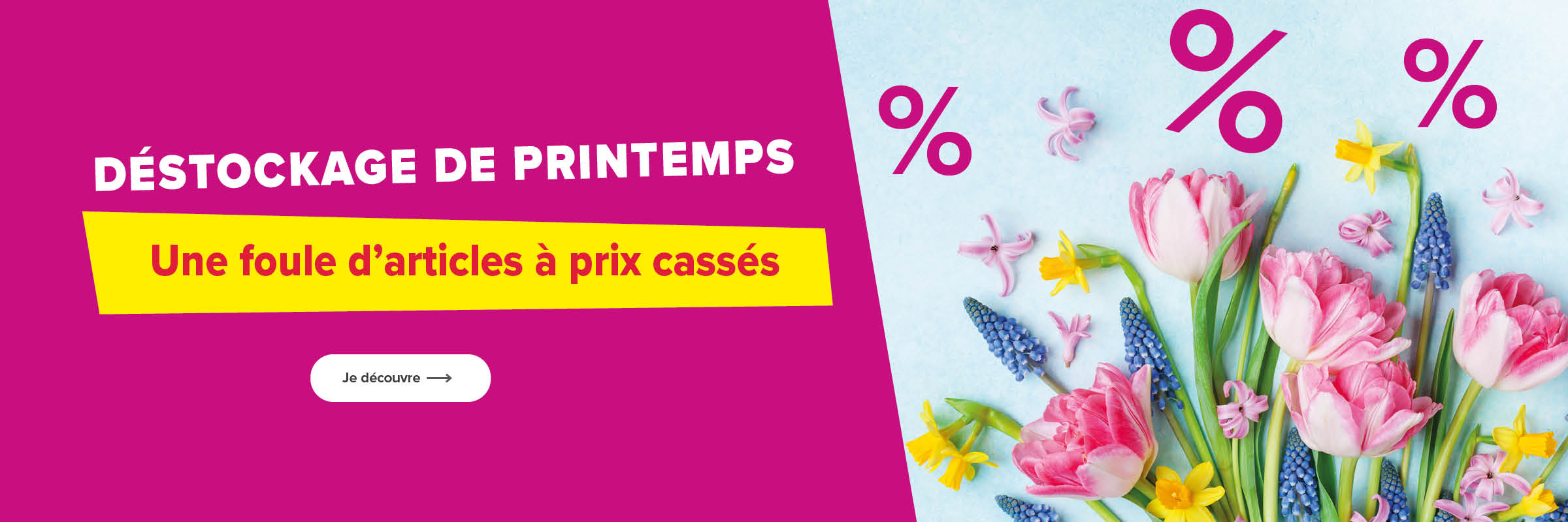 Une foule d'articles á prix cassés