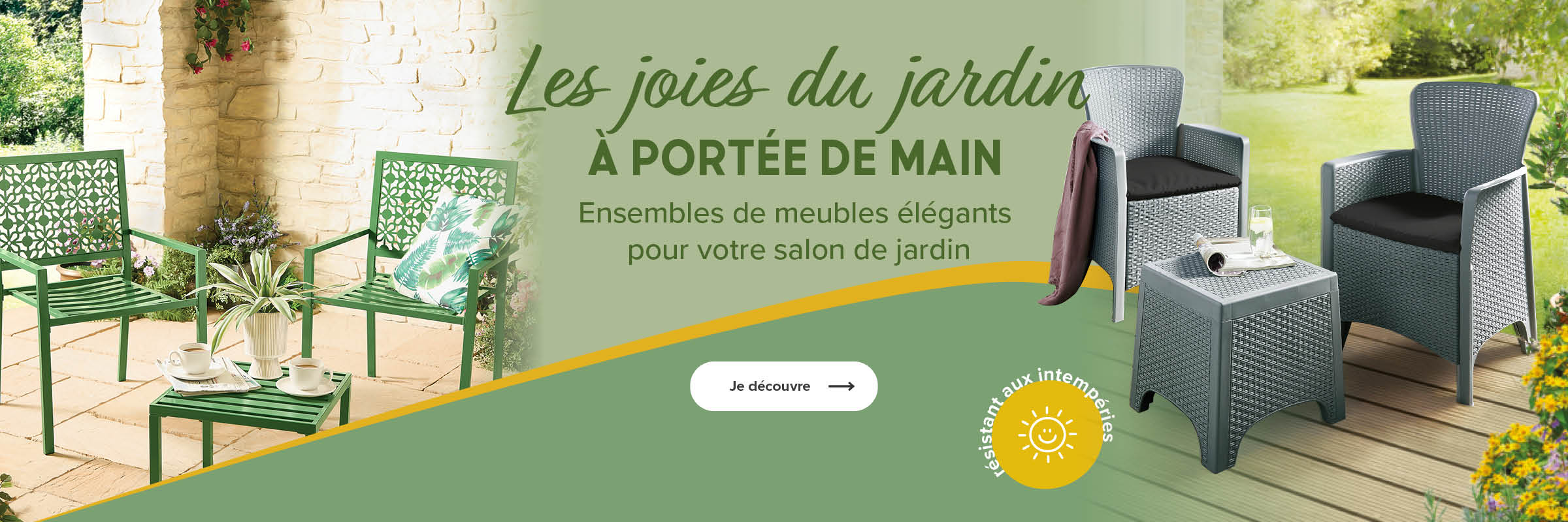 Ensembles de meubles élégants pour votre salon de jardin