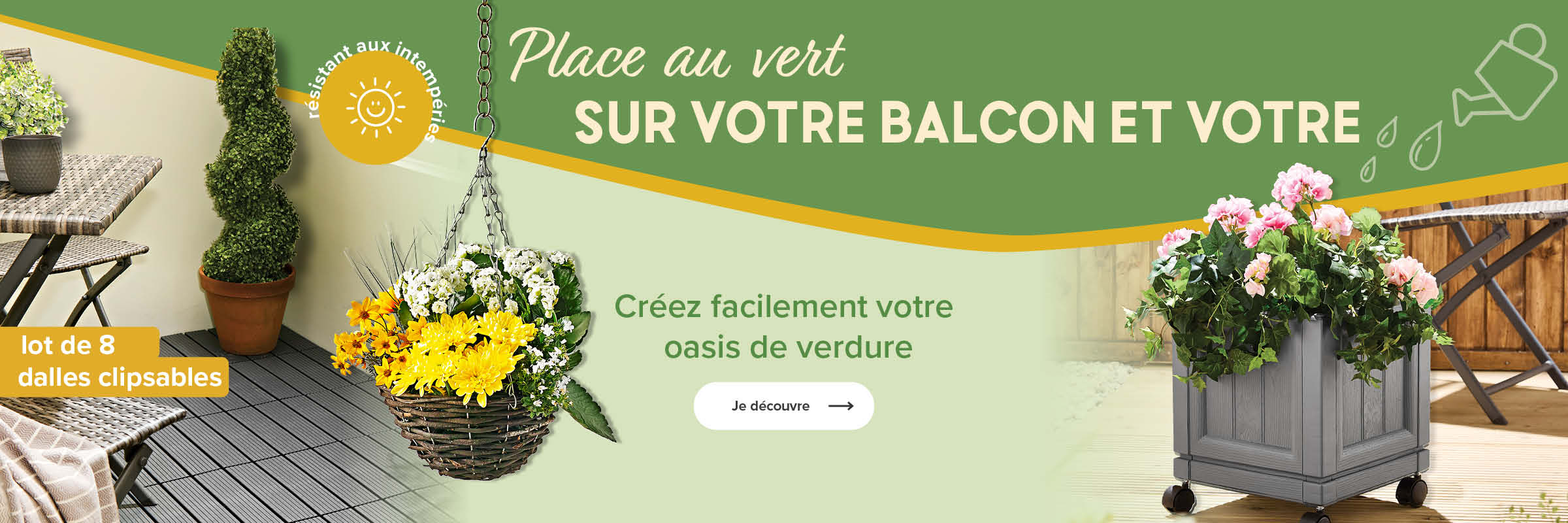 Place au vert Sur votre balcon et votre