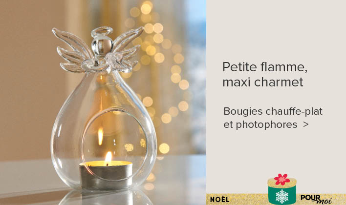 Bougies chauffe-plat et photophores