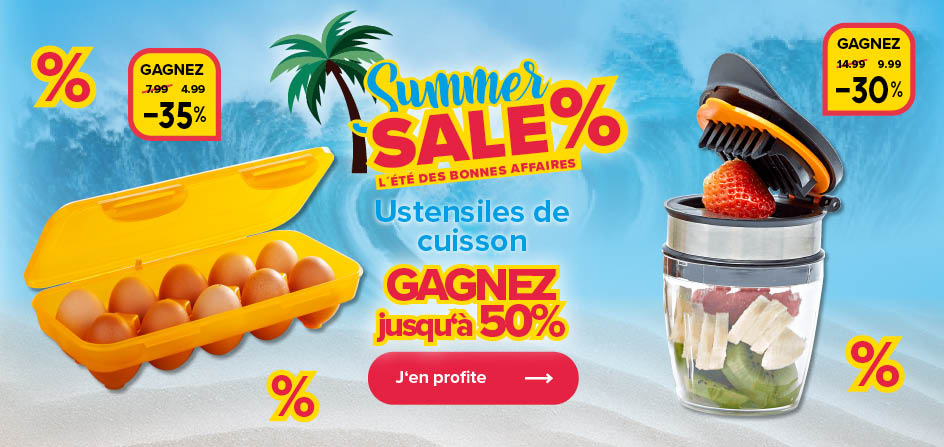 Gagnez jusqu'à 50% sur les ustensiles de cuisson