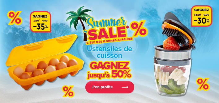 Gagnez jusqu'à 50% sur les ustensiles de cuisson