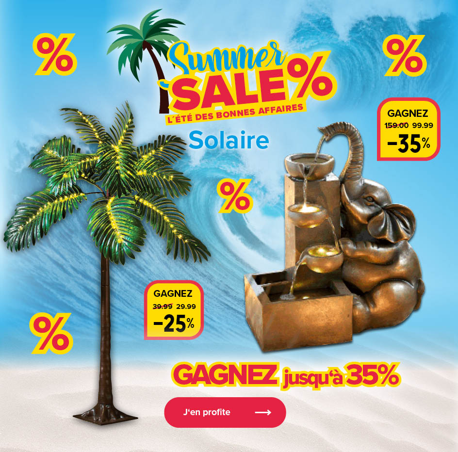 Gagnez jusqu'à 35% sur les articles solaires