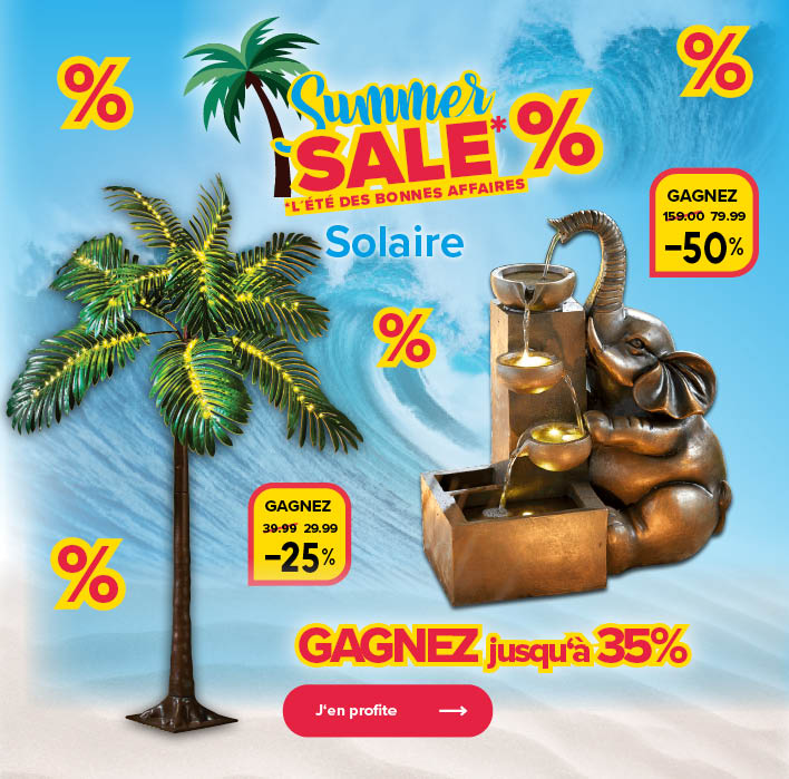 Gagnez jusqu'à 35% sur les articles solaires