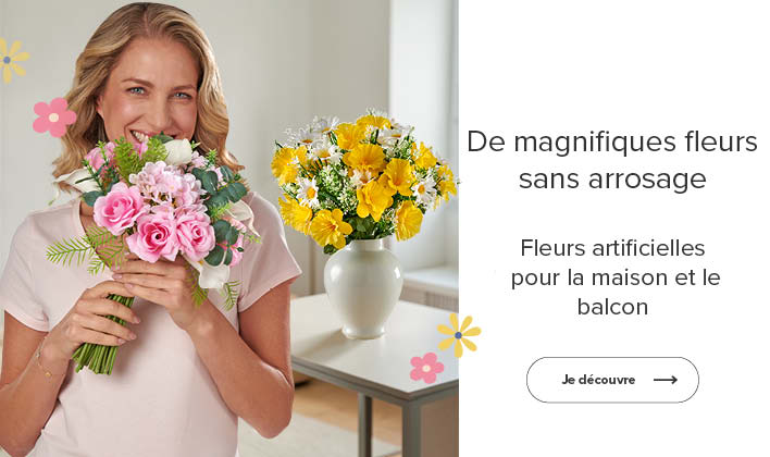 Fleurs artificielles pour la maison et le balcon