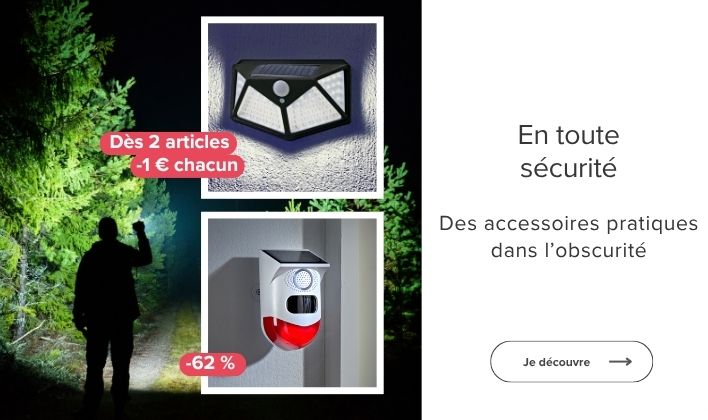 Des accessories pratiques dans l'obscurité