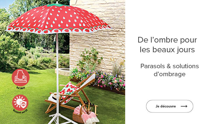 Parasols & solutions d'ombrage