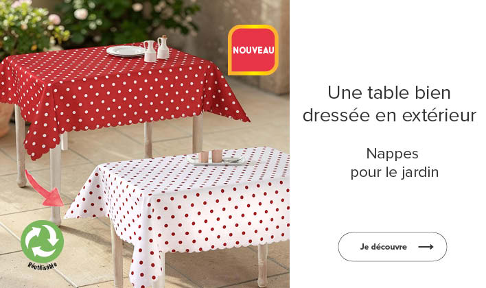 Nappes pour le jardin