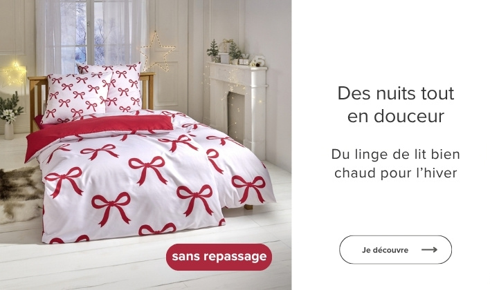 Du linge de lit bien chaude pour l'hiver