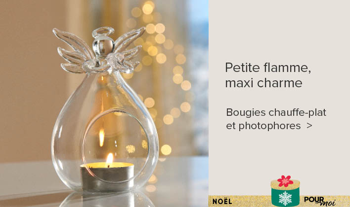 Bougies chauffe-plat et photophores